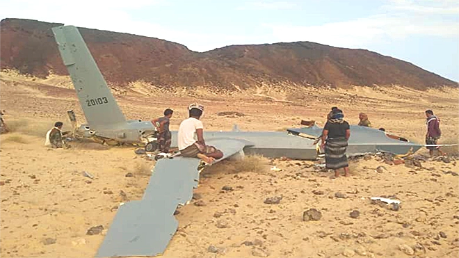 انفجار طائرة مسيرة في رصد يثير حالة من القلق
